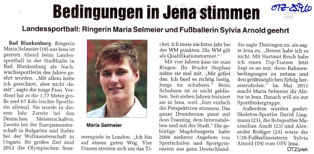 OTZ-Artikel-MariaSelmeier-20100925