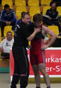 Thomas hier mit dem Landestrainer W. Wundersee